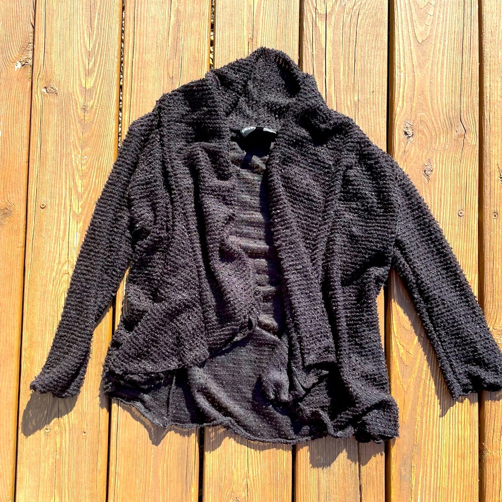 Black cardigan
